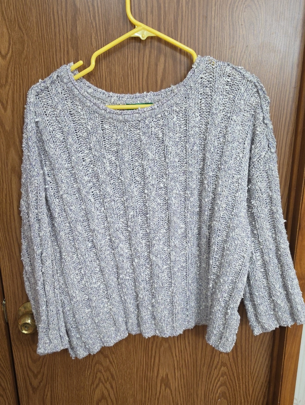 Dip Gray Heather Ribbed Crewneck Sweater